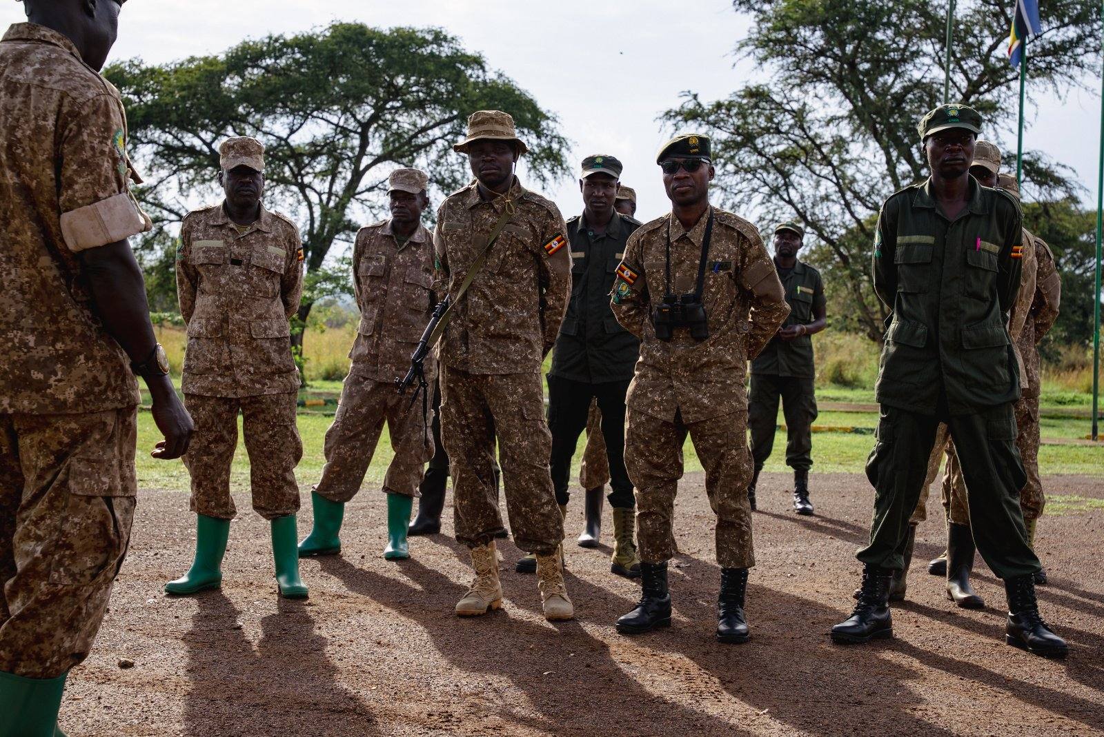 Rangers standing at parade, Pian Upe